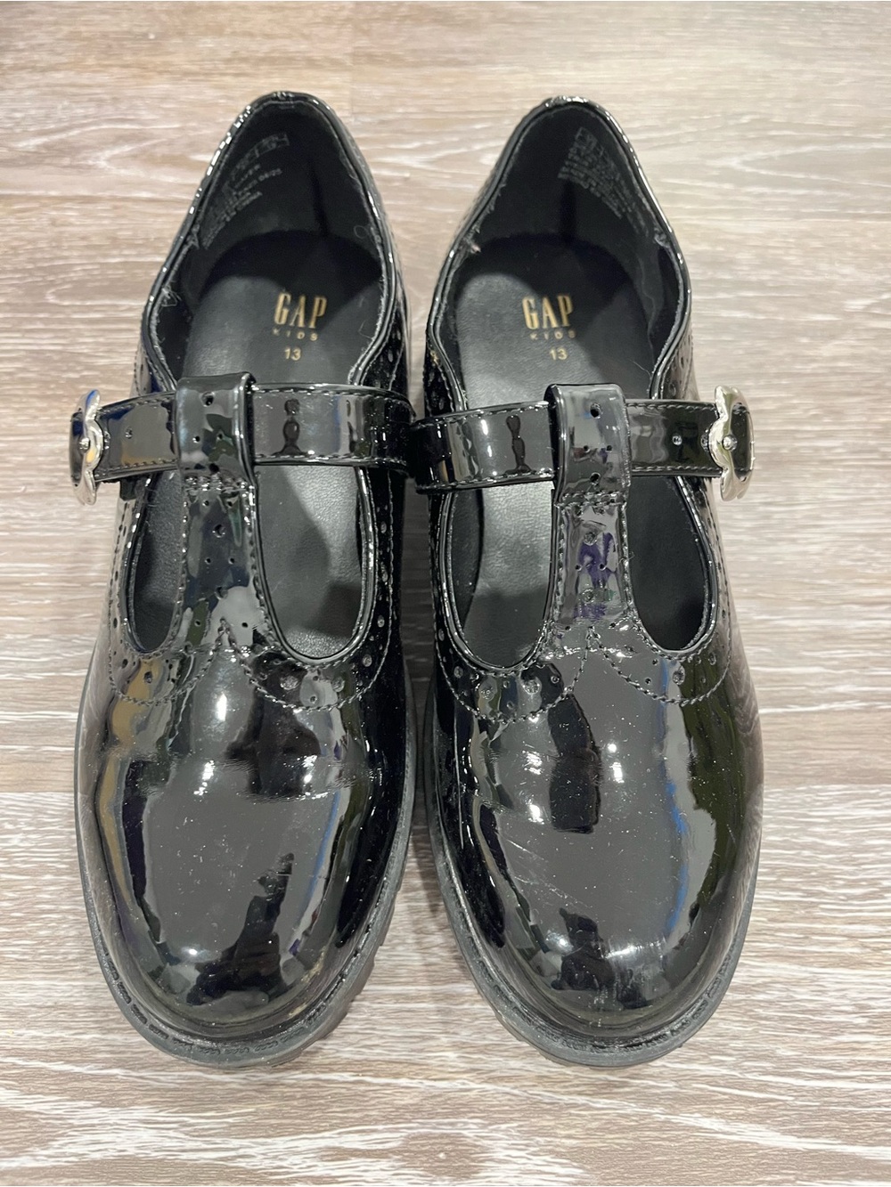 GAP Kids Black Patent Mary Jane Dress Shoes